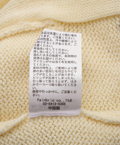 B omnivore/ビーオムニボー HANDSTITCH CABLE KNIT JKT 手工縫線麻花針織夾克