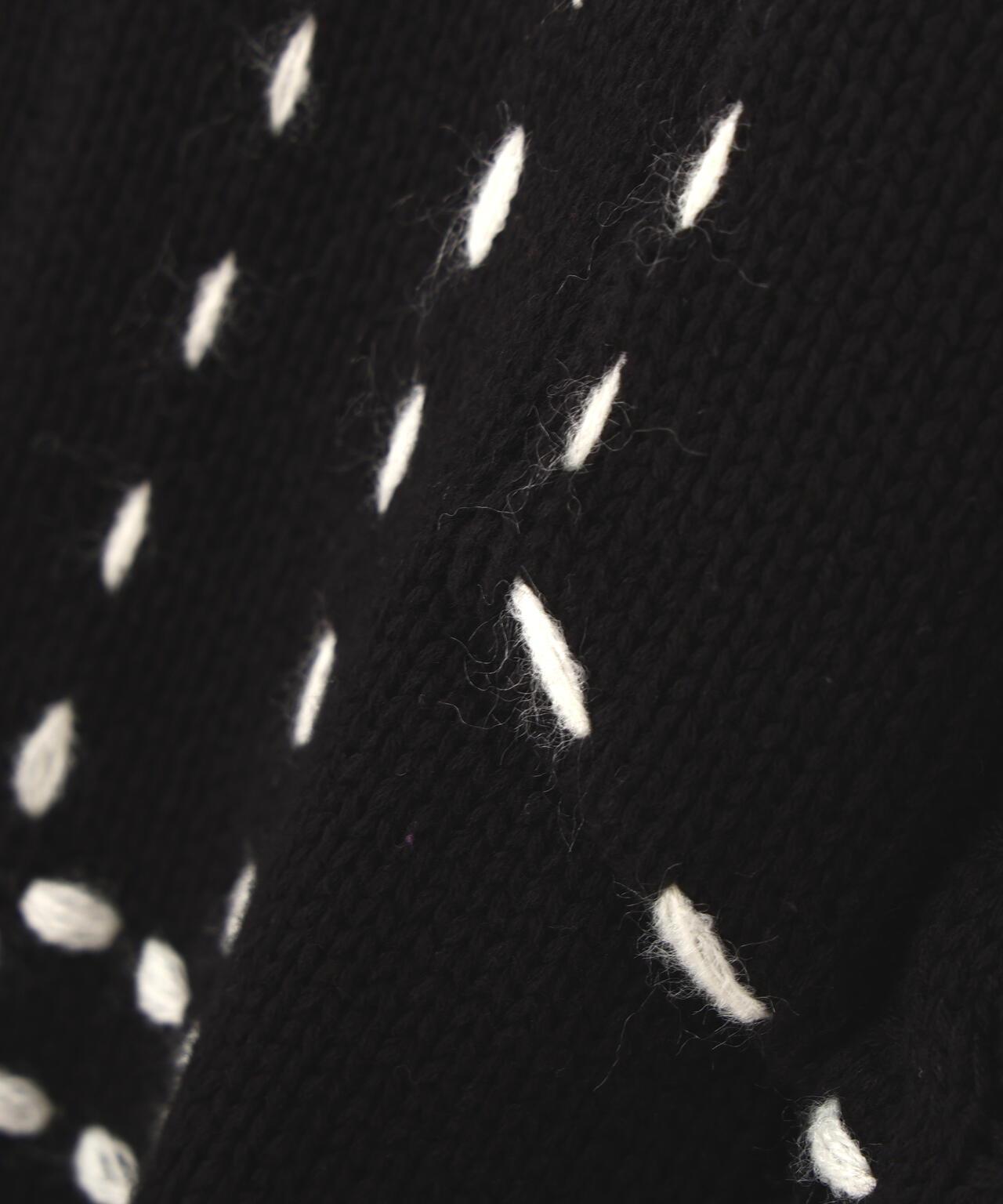 B omnivore/ビーオムニボー HANDSTITCH CABLE KNIT JKT 手工縫線麻花針織夾克