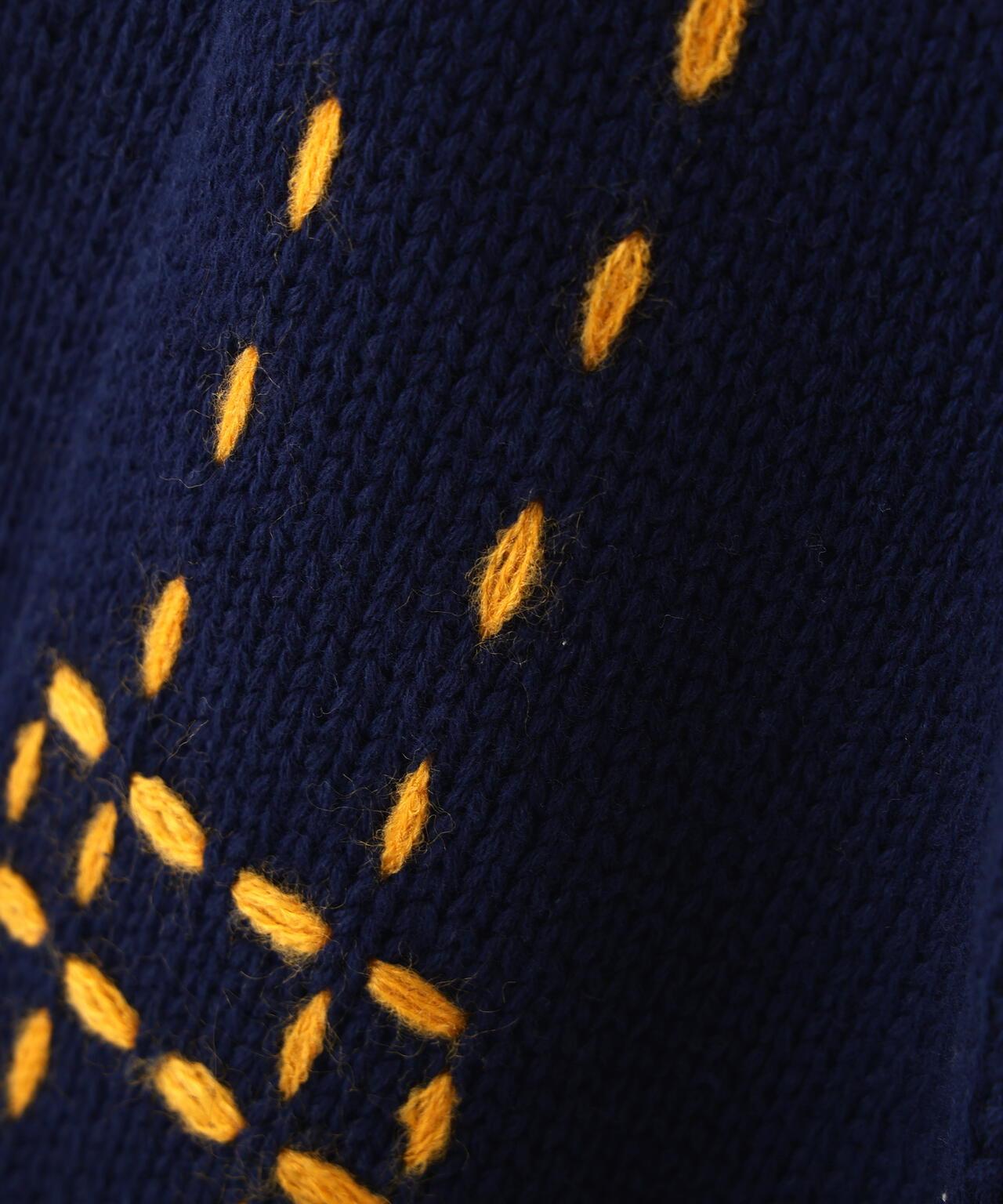 B omnivore/ビーオムニボー HANDSTITCH CABLE KNIT JKT 手工縫線麻花針織夾克