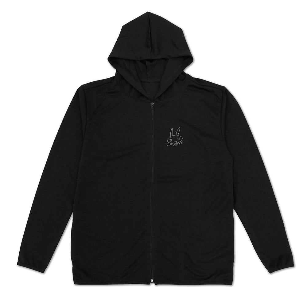 來自深淵 烈日の黃金郷 M碼 ナナチの「んなぁ～」 薄款速干連帽衛衣/BLACK