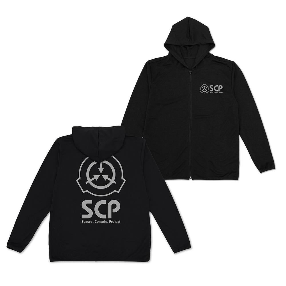 SCP財團 XL碼 薄款速干連帽衛衣/BLACK
