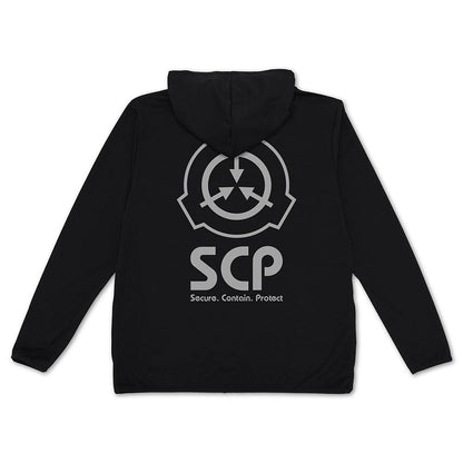SCP財團 XL碼 薄款速干連帽衛衣/BLACK