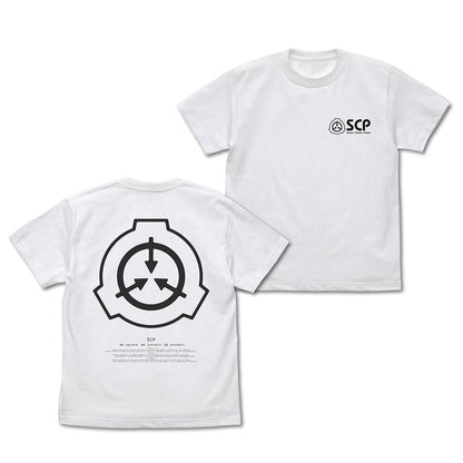 SCP財団 Mサイズ LOGO BACK PRINT T恤/WHITE