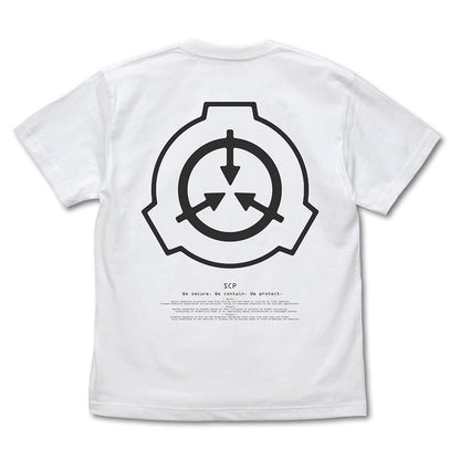 SCP財団 Mサイズ LOGO BACK PRINT T恤/WHITE