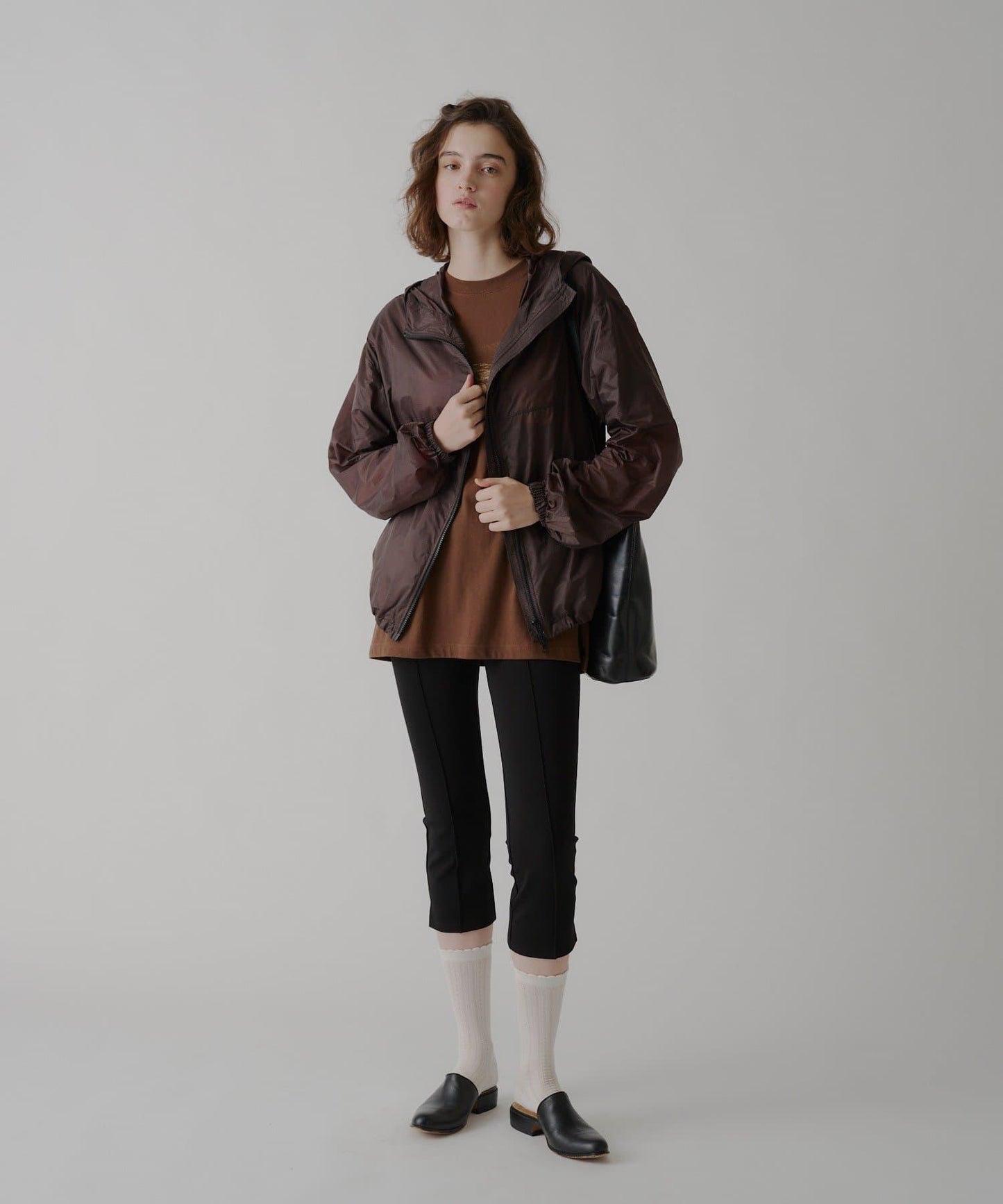 WHIMSIC 透明尼龍防風派克大衣