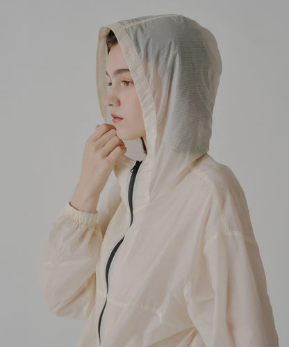 WHIMSIC 透明尼龍防風派克大衣