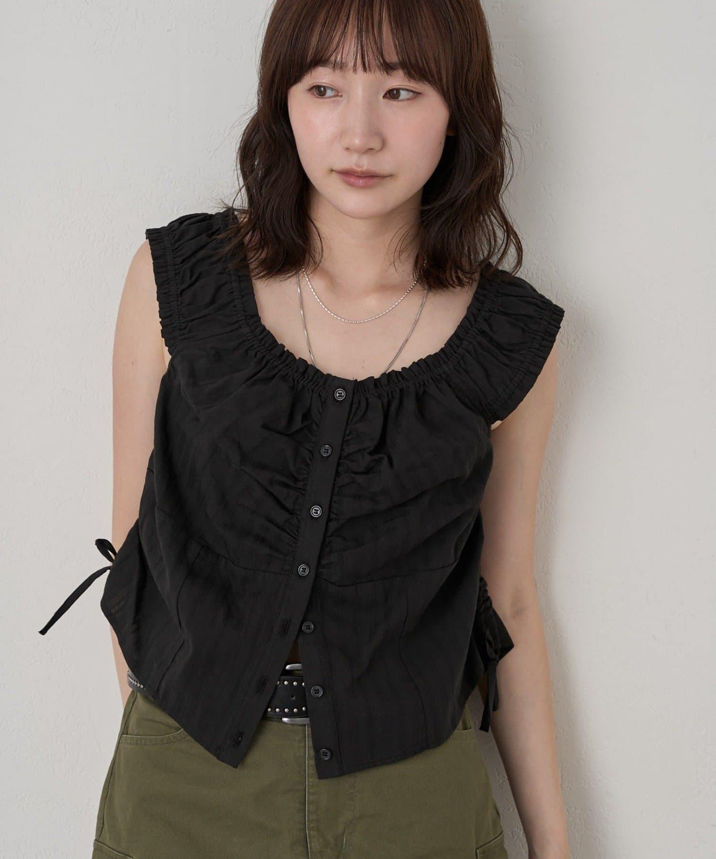 【mline】法式褶皺襯衫