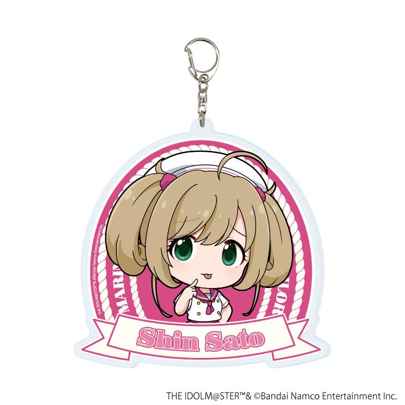 アイドルマスター シンデレラガールズ（偶像大師 灰姑娘女孩） デカアクリルキーホルダー27 佐藤心 マリンセーラーver.（迷你角色插畫） 亞克力鑰匙扣