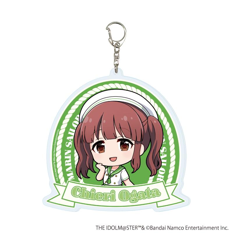 アイドルマスター シンデレラガールズ（偶像大師 灰姑娘女孩） デカアクリルキーホルダー25 緒方智絵裡 マリンセーラーver.（迷你角色插畫）