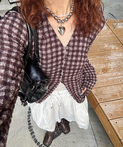 爆米花波點鏤空襯衫