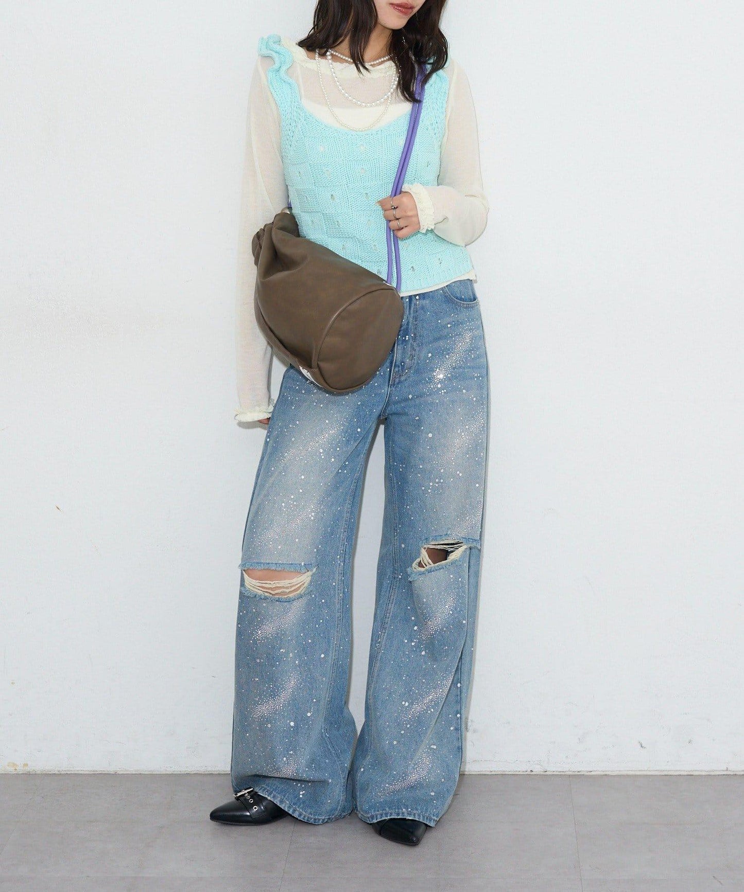 GRAIN 柔軟仿皮雙肩包