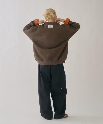 DISCUS 聯名鑲嵌內裡搖粒絨套頭衫