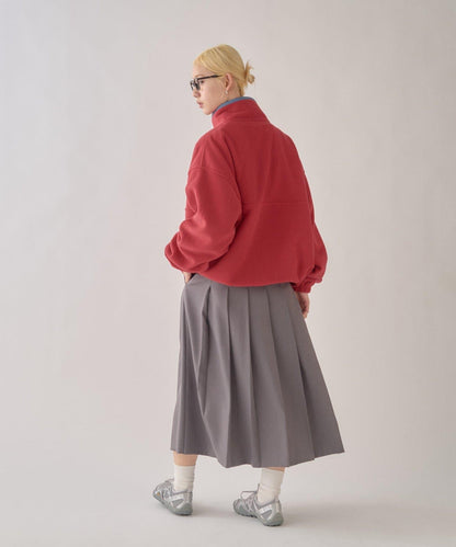 DISCUS 聯名 Oversize 抽繩下襬抓絨套頭衫