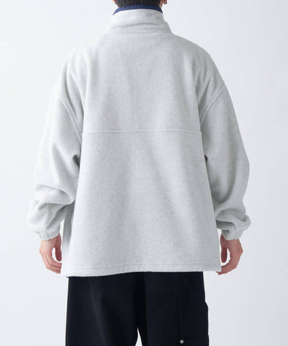 DISCUS 聯名 Oversize 抽繩下襬抓絨套頭衫