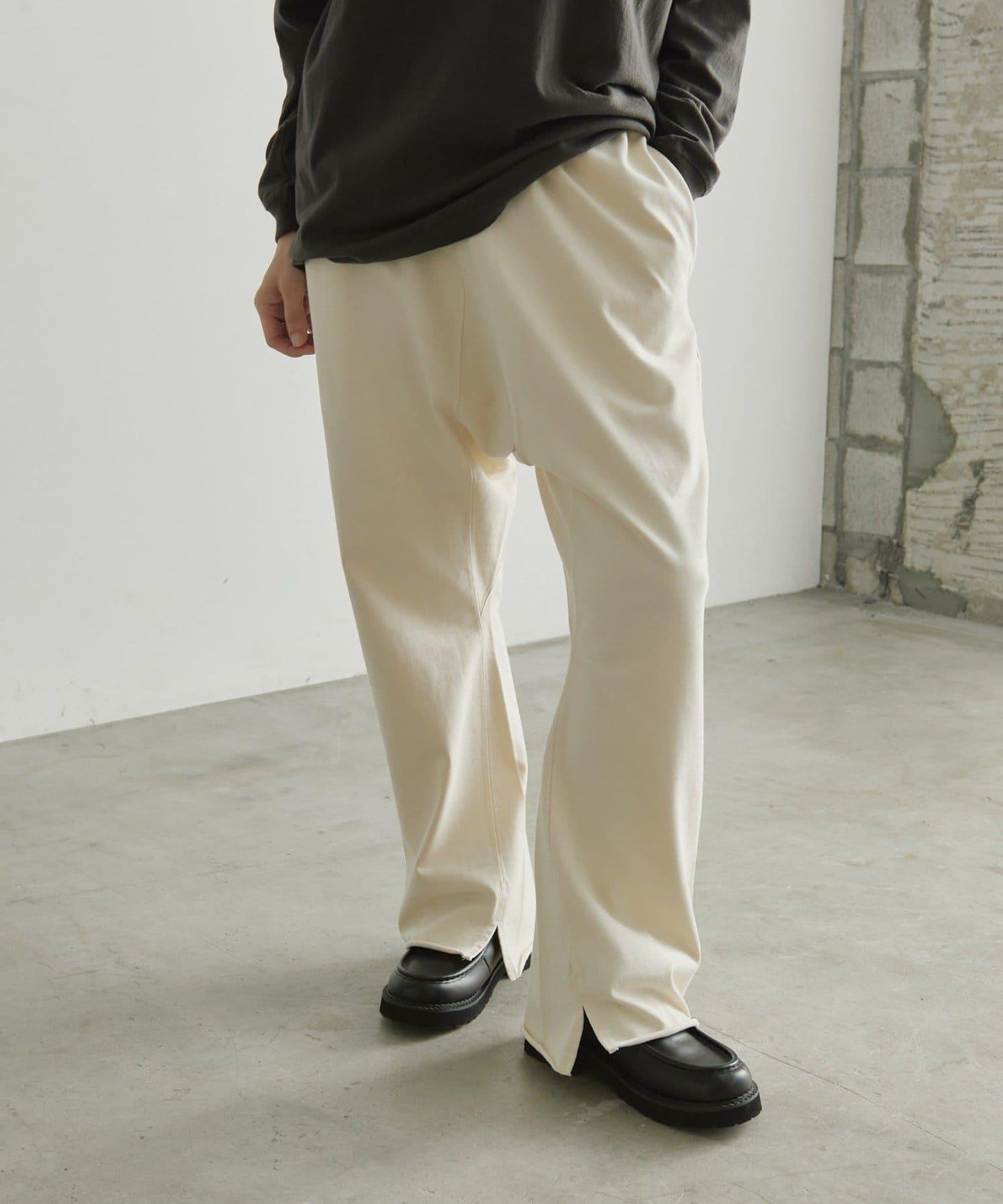 MONT KEMMEL×SUM1 STYLE(モンケメル×スミスタイル) 寬鬆純棉休閒衛褲