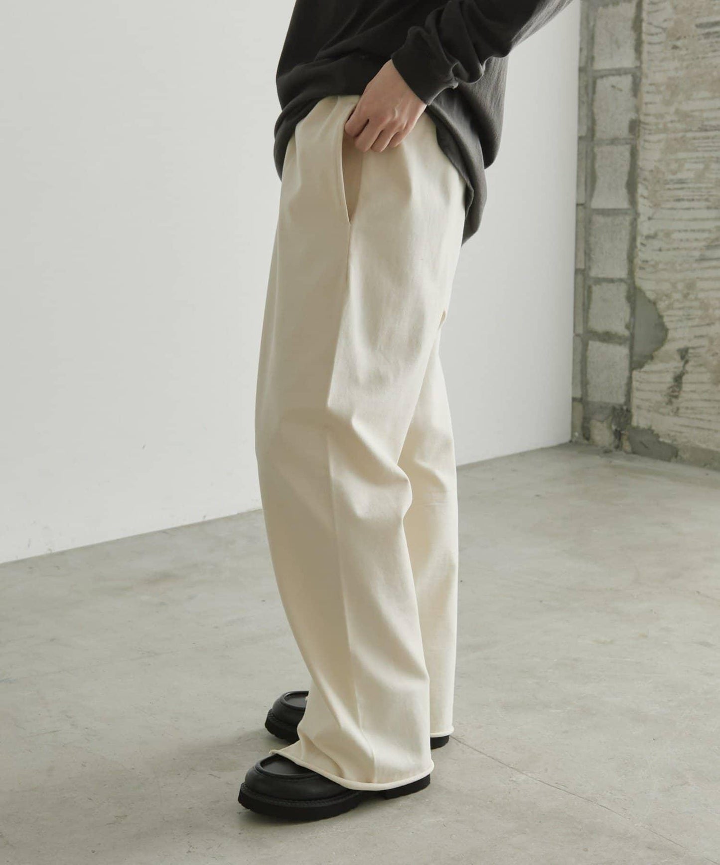MONT KEMMEL×SUM1 STYLE(モンケメル×スミスタイル) 寬鬆純棉休閒衛褲