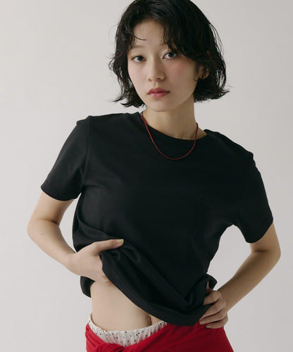 【MOTION】防汗漬刺繡緊湊T恤