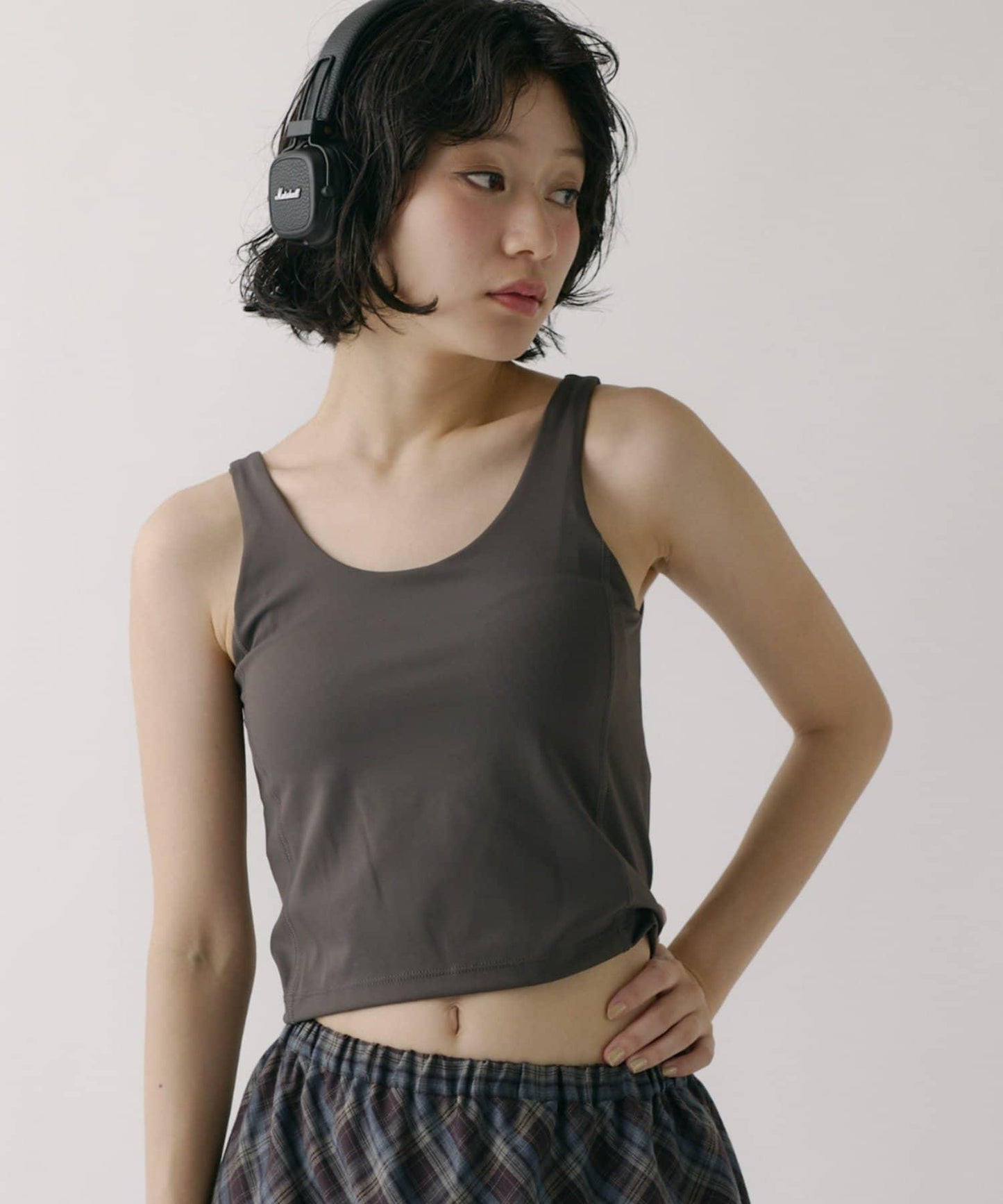 【MOTION】低強度支撐帶杯美式無袖背心