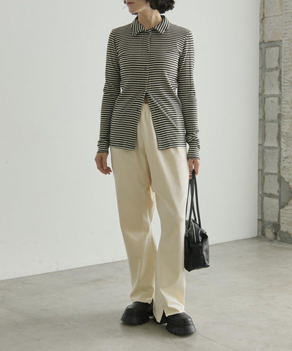 MONT KEMMEL×SUM1 STYLE(モンケメル×スミスタイル) 邊框翻領羅紋上衣