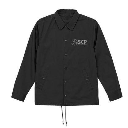 SCP財団 L碼 T/C教練夾克 黑色