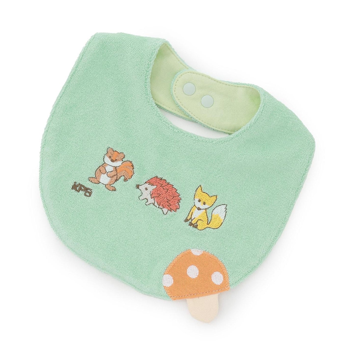 森林動物刺繡 圍兜