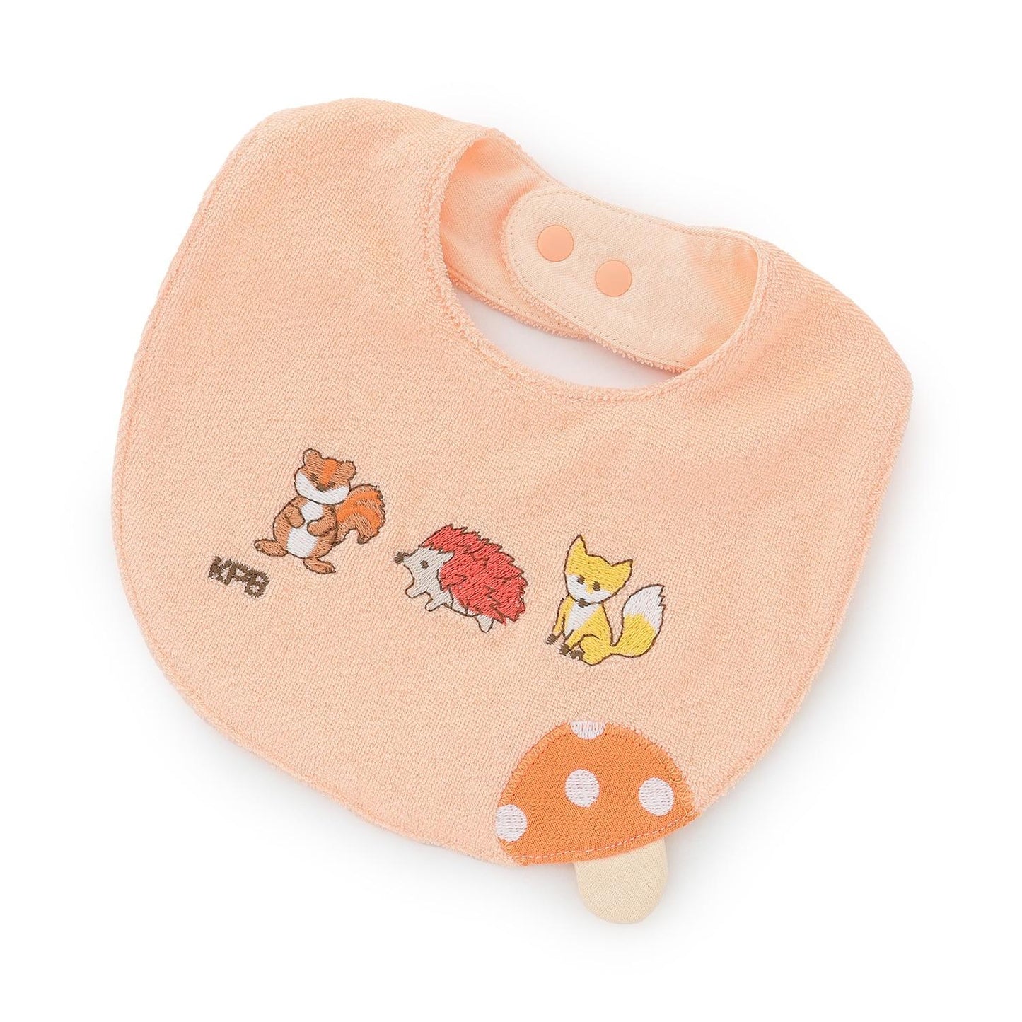 森林動物刺繡 圍兜