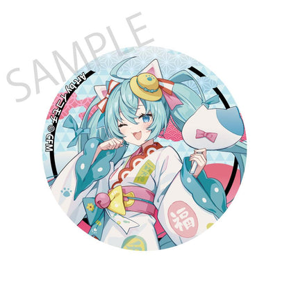 初音未來×招き貓×真夏の熊谷 閃亮徽章 Art by イコモチ