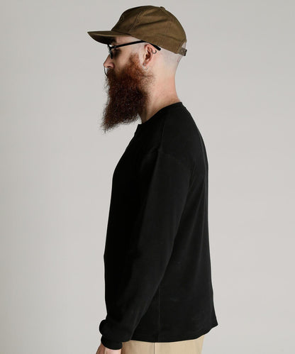 KNITTING HENLEY LS T-SHIRT 針織亨利領長袖T恤