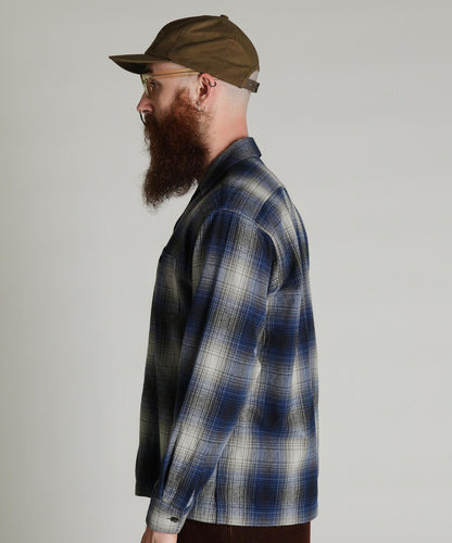 OMBRE CHECK FLANNEL SHIRT 漸變格紋法蘭絨襯衫