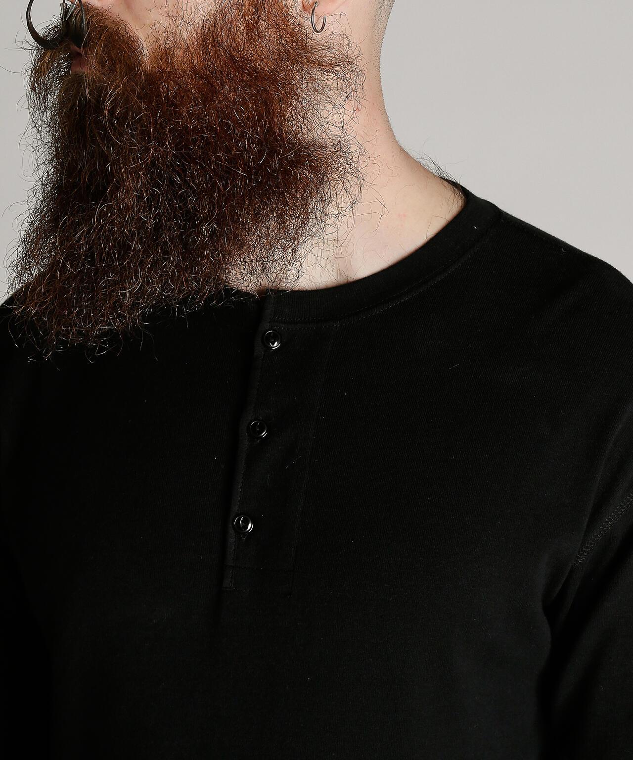 KNITTING HENLEY LS T-SHIRT 針織亨利領長袖T恤