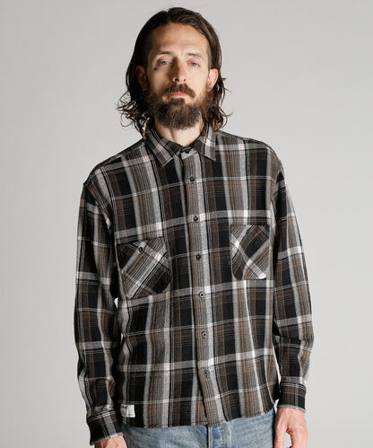 PLAID CF LS SHIRT 格紋棉法蘭絨襯衫