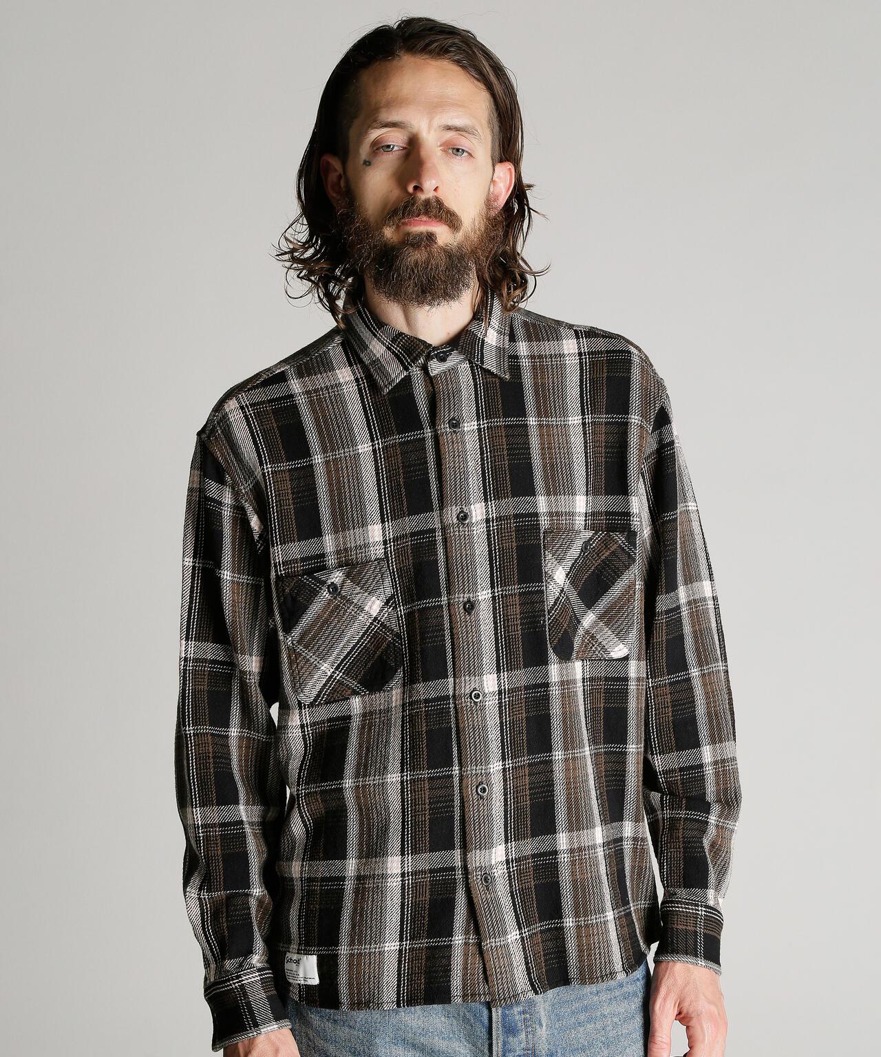 PLAID CF LS SHIRT 格紋棉法蘭絨襯衫