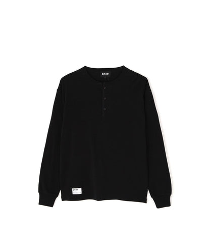 KNITTING HENLEY LS T-SHIRT 針織亨利領長袖T恤