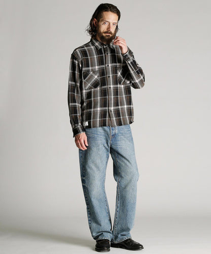 PLAID CF LS SHIRT 格紋棉法蘭絨襯衫