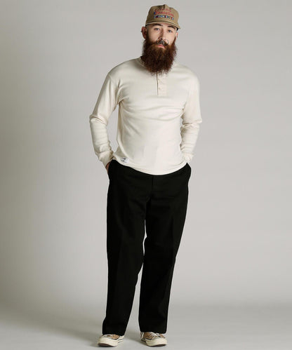KNITTING HENLEY LS T-SHIRT 針織亨利領長袖T恤