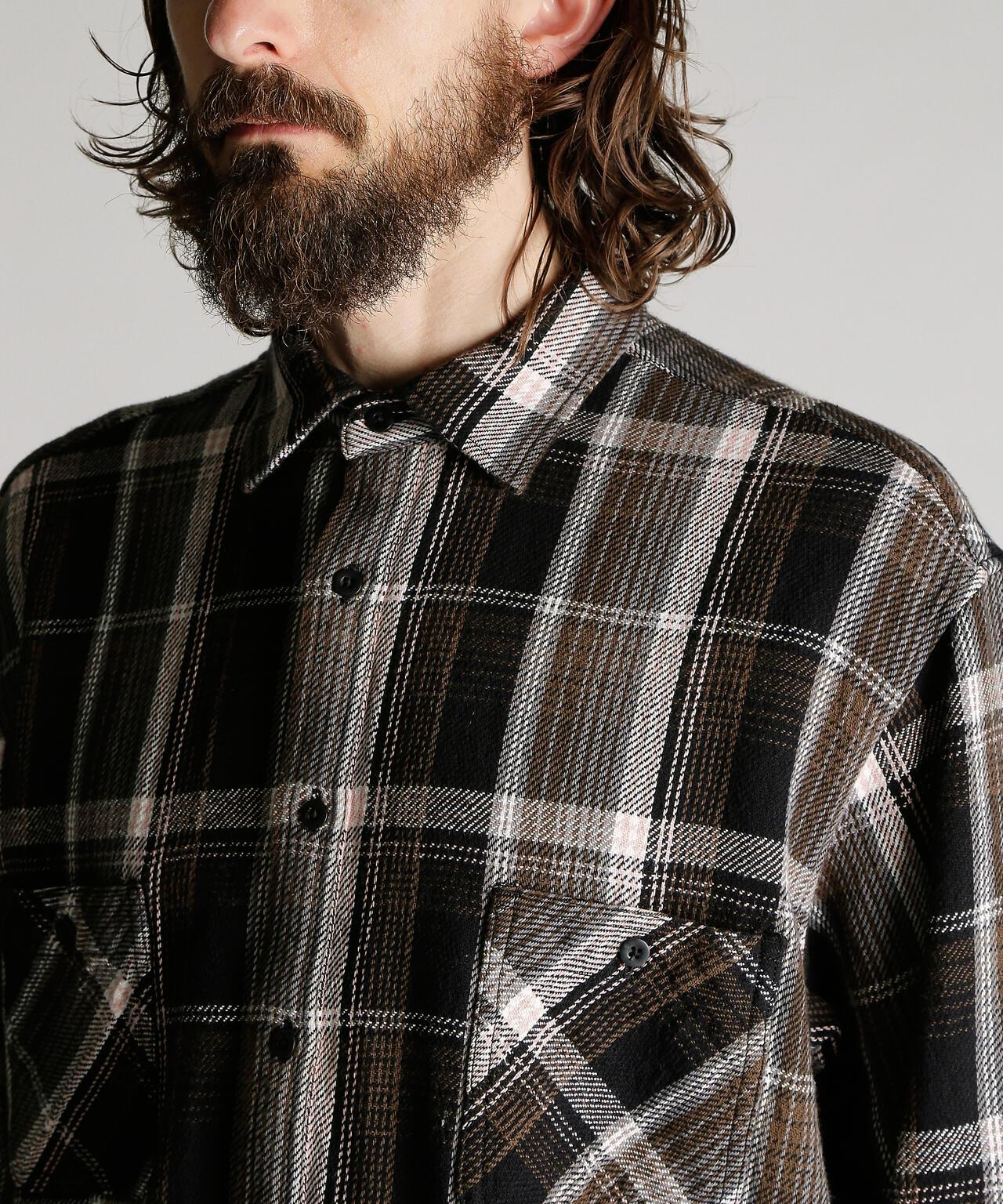 PLAID CF LS SHIRT 格紋棉法蘭絨襯衫
