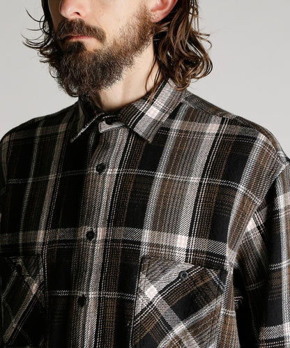 PLAID CF LS SHIRT 格紋棉法蘭絨襯衫