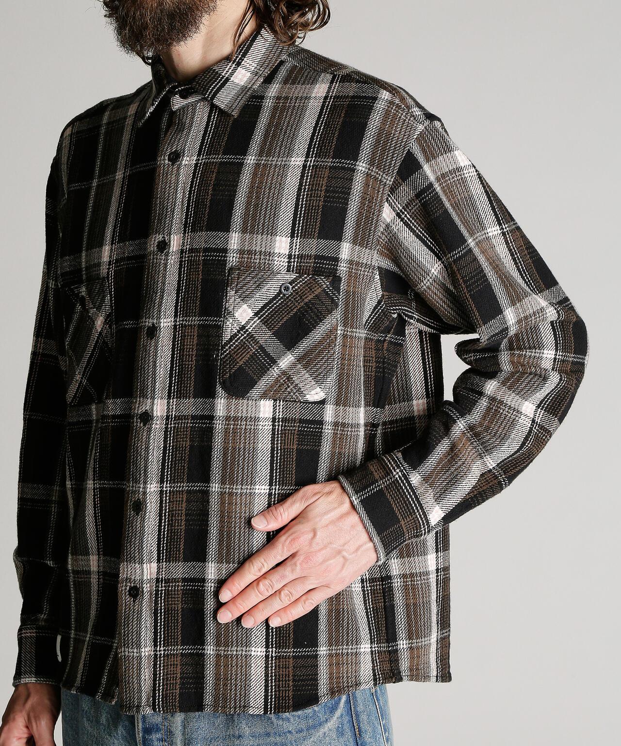 PLAID CF LS SHIRT 格紋棉法蘭絨襯衫