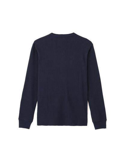 ARMY RIB HENLEY LS T-SHIRT/陸軍羅紋亨利領長袖T恤