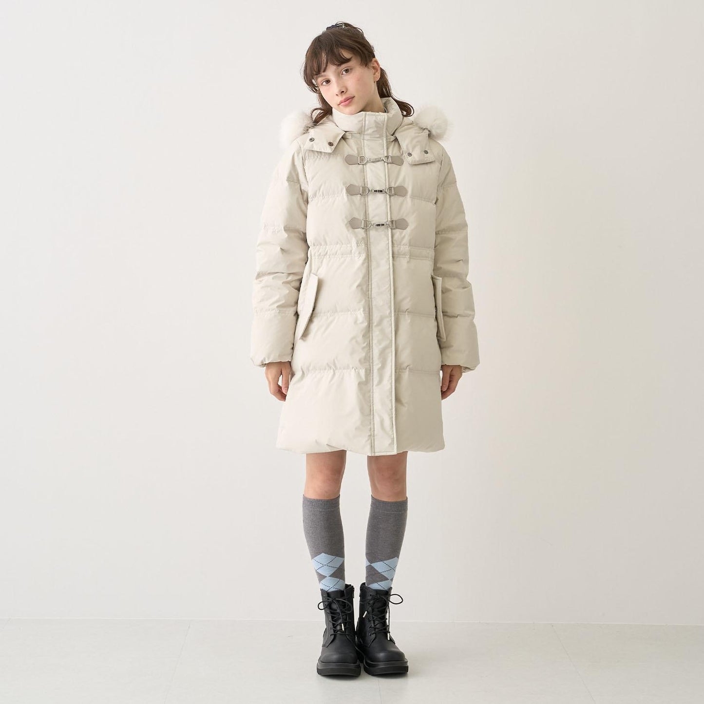 A字版型 撥水 可機洗 羽絨服