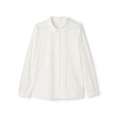 【商品】【畢業服】【絲光處理】圓領剪裁襯衫