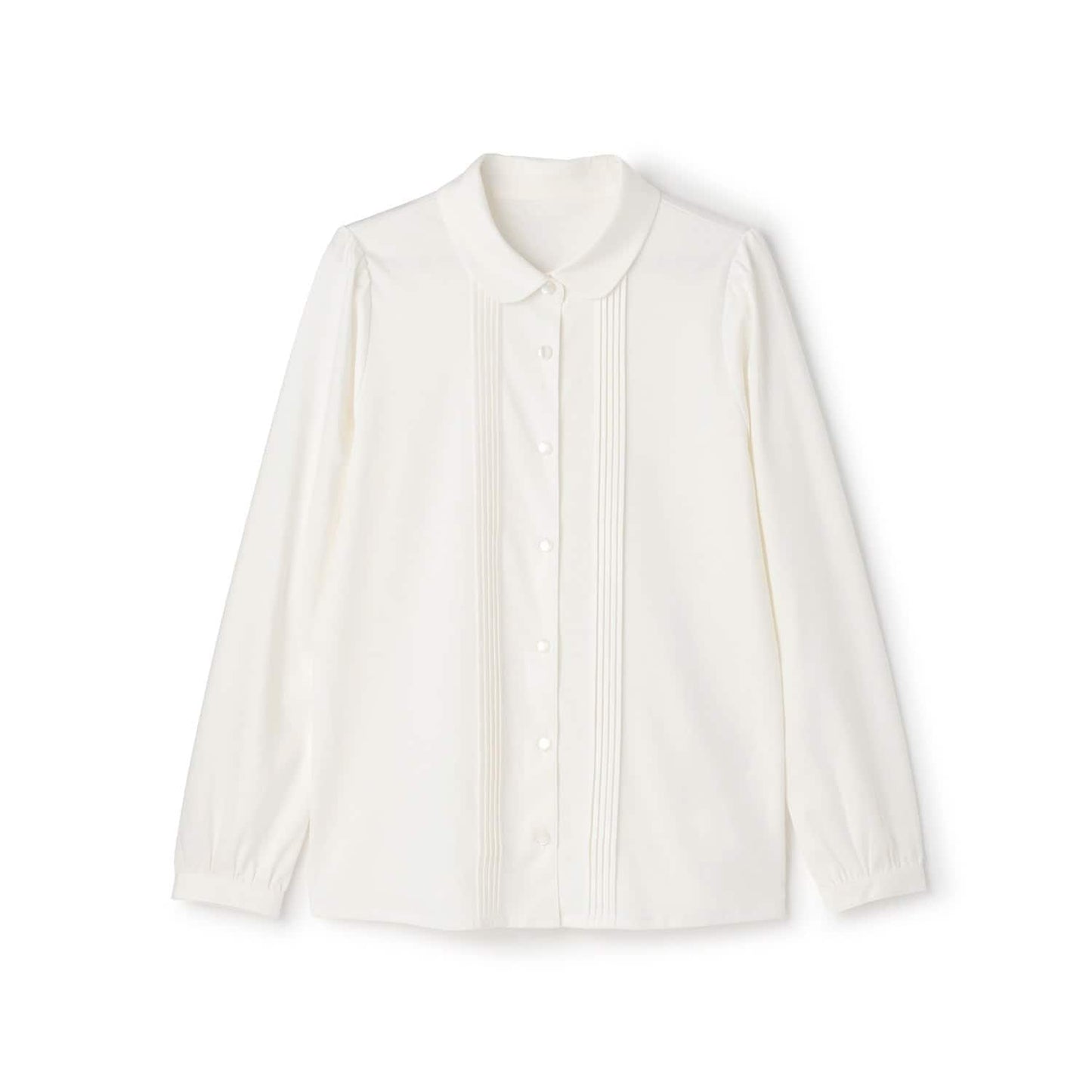 【商品】【畢業服】【絲光處理】圓領剪裁襯衫