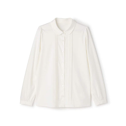 【商品】【畢業服】【絲光處理】圓領剪裁襯衫