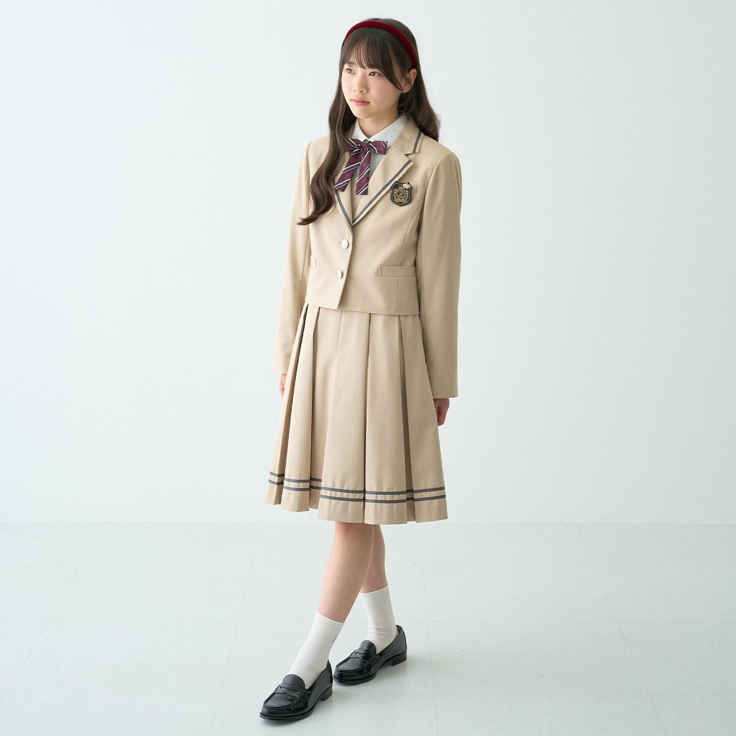 【商品】【畢業服】【絲光處理】圓領剪裁襯衫