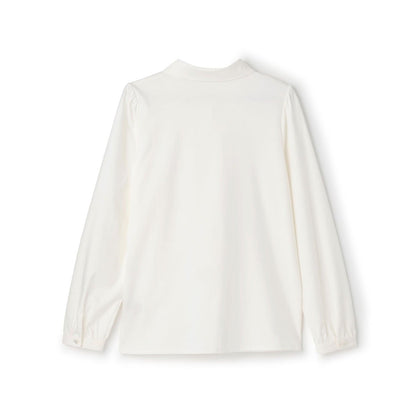 【商品】【畢業服】【絲光處理】圓領剪裁襯衫