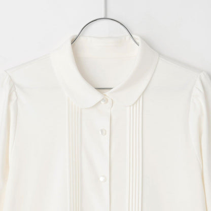 【商品】【畢業服】【絲光處理】圓領剪裁襯衫