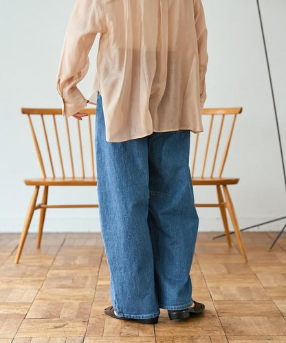 聯名 TUCK CURVE WIDE 牛仔褲