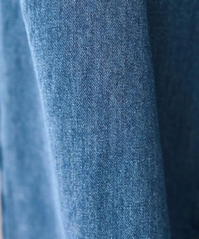聯名 TUCK CURVE WIDE 牛仔褲
