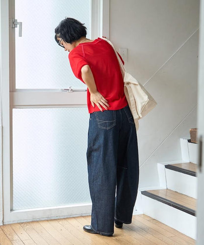 聯名 TUCK CURVE WIDE 牛仔褲
