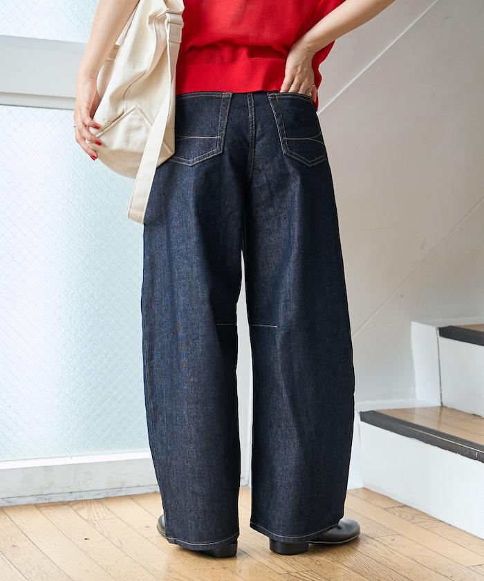 聯名 TUCK CURVE WIDE 牛仔褲